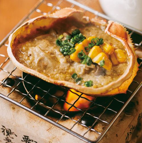 蟹みその甲羅焼き