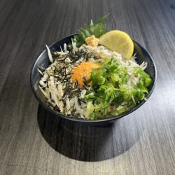 Whitebait rice bowl