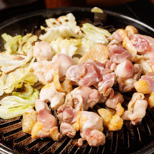【신코 특제 토종닭 불고기!】 130g 양배추 포함 780엔(부가세 포함)