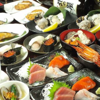 【Martoku Omakase套餐】共6道菜品◇含120分钟无限畅饮4,500日元→4,000日元（含税）