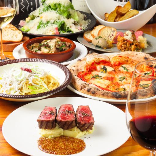 【3名様からOK!!W横浜2025年忘年会コース】全7品　【飲み放題付き6000円コース】