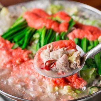 全6種食べ放題♪ 生ビール飲み放題付《明太子鍋 or とろろ鍋》3時間飲み放題全9品4900→3900円