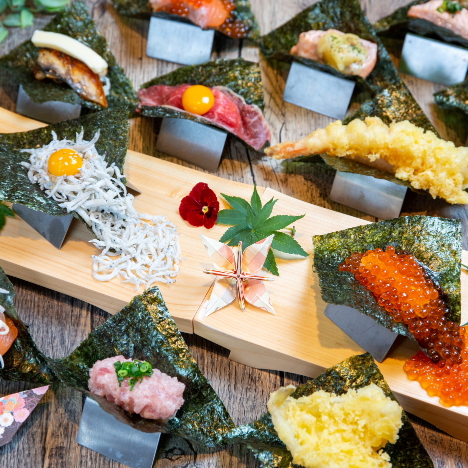 目で見て楽しい食べて美味しい寿司ドック◎