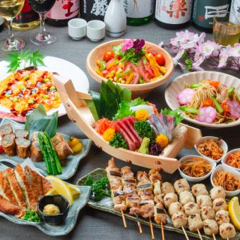 [All-you-can-drink for 3 hours] "Soraoto Course" includes 8 dishes including rich salt-flavored chicken chanko nabe and a 3-piece sashimi platter for 4,500 yen