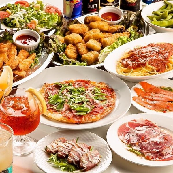 【 ホットペッパー限定】23時まで女子会無制限飲み放題プラン♪お料理も全7品付いてなんと2980円★☆