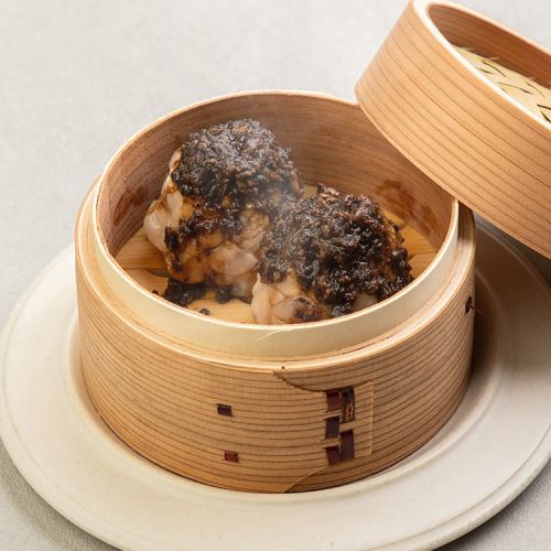 あらびき鶏焼売 トリュフとマッシュルームの旨みダレ