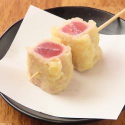 Rare tempura tuna