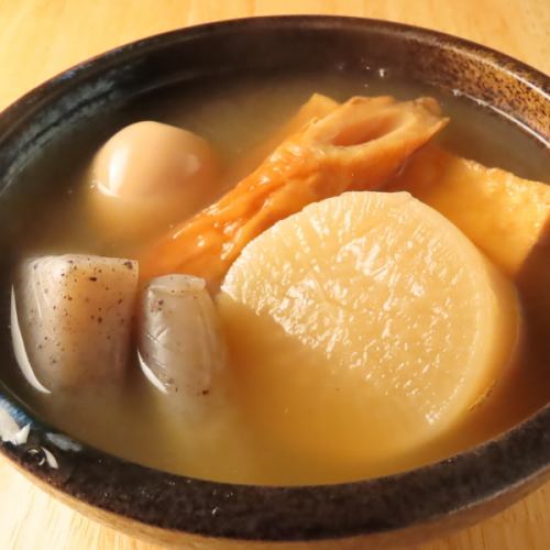 [Oden only available in winter] Sushi Panagara is great value for money ◎ We'll serve you a bowl♪ Relax with some warm oden soaked in dashi broth.