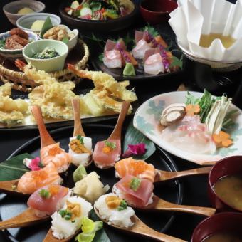 Sushipa's Best Value Paper Pot Course: 8 dishes for 3,500 yen [2 hours of all-you-can-drink available for an additional 1,500 yen]