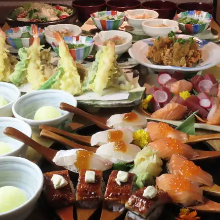 コスパ最強すしぱ堪能コース全8品4000円[コース＋１５００円にて2時間飲み放題お付けできます