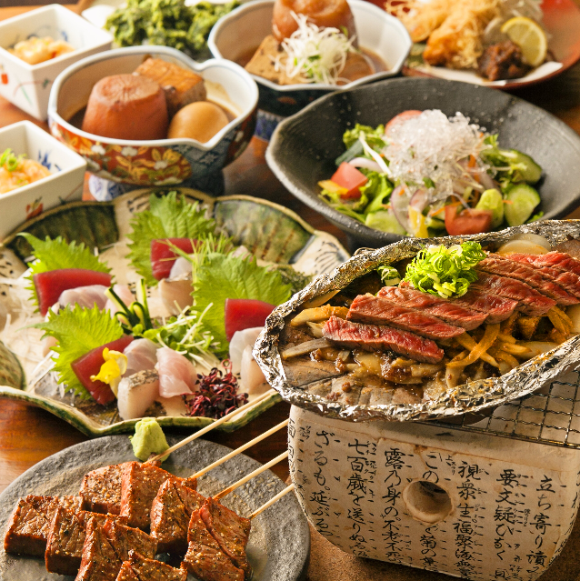 土手煮や牛すじ煮込み、こだわりの地酒などが揃う♪ゆったり過ごせる古民家的な居酒屋