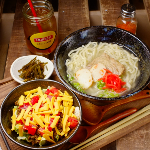 [Speaking of Okinawa cuisine this is exquisite Okinawa soba ♪]
