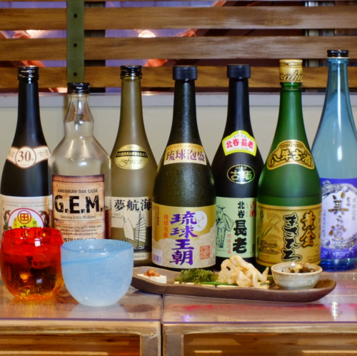 We have a wide variety of authentic Awamori ♪