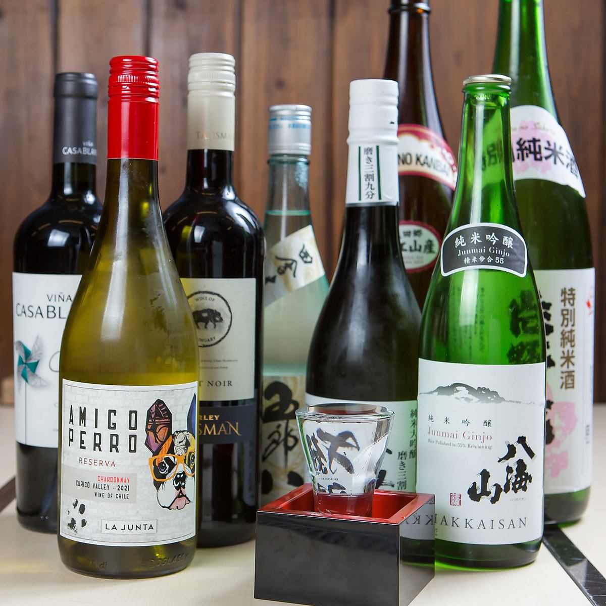 A shop where you can enjoy exquisite teppanyaki with a full range of sake in one hand♪