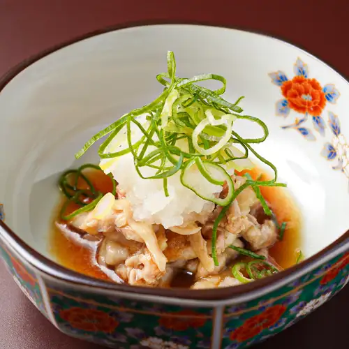 Chicken skin ponzu