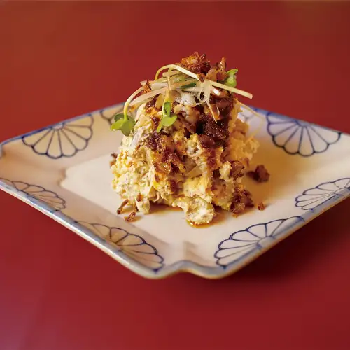 Mackerel spice potato salad