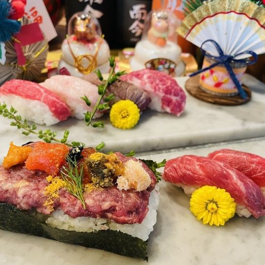 [1/3-1/31] 祝大家2026年新年快乐！马年！乌玛！让我们吃马肉寿司来祈求好运吧！15种肉类寿司自助餐