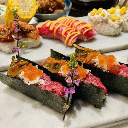 北海道美食節：3980日元，100分鐘內無限量享用35種不同菜餚，包括小吃和肉類壽司。