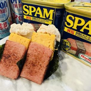 A staple in Okinawa! Spam and egg sushi