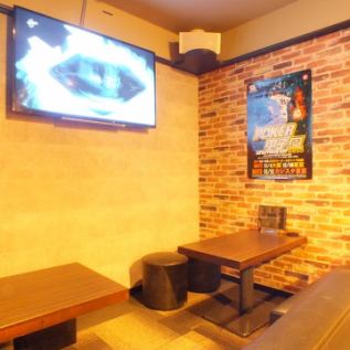 <BOX4名様ソファ×2卓> We are located.Also equipped with large TV monitor ★