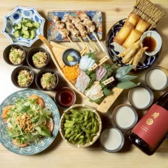 板長厳選刺盛りお料理9品＋飲み放題120分付き6000円⇒5000円（税込）