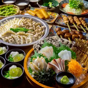 【次元名物】炊き餃子お料理10品+飲み放題120分付き6500円⇒5500円(税込)