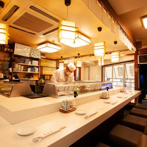 Feel free to enjoy the real thrill of a sushi restaurant