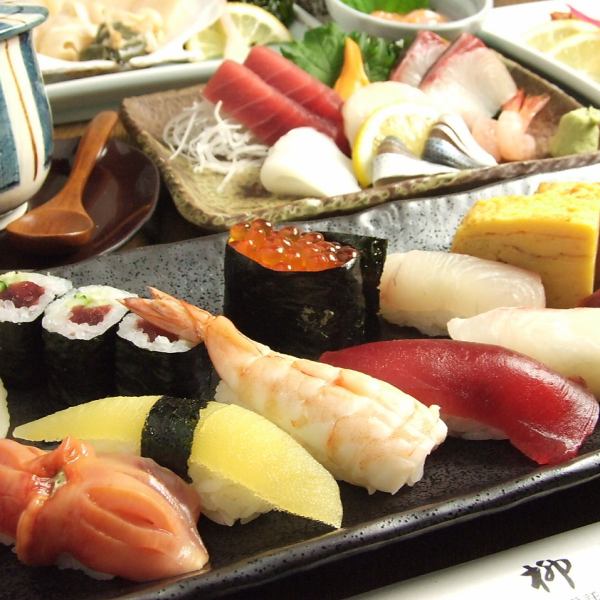 【飲み放題付き】柳寿司の盛り合わせ宴会コースは超お得！