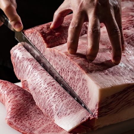 Japanese black beef procured with connoisseurs