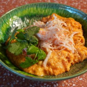メレンゲ蟹玉 チリソース