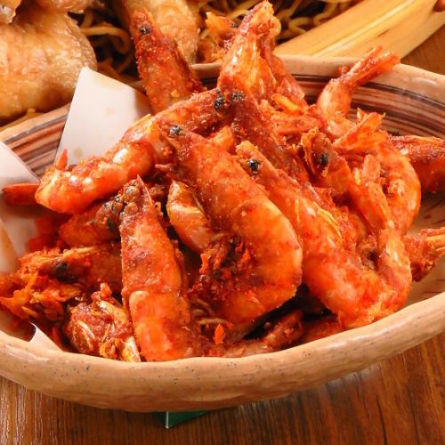 Spicy fried shrimp