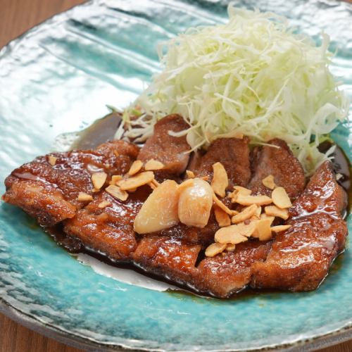 (B) とんてき定食 (肉1枚)