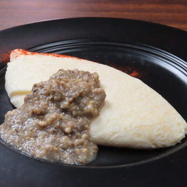 [Very popular!] White omelet with white meat sauce