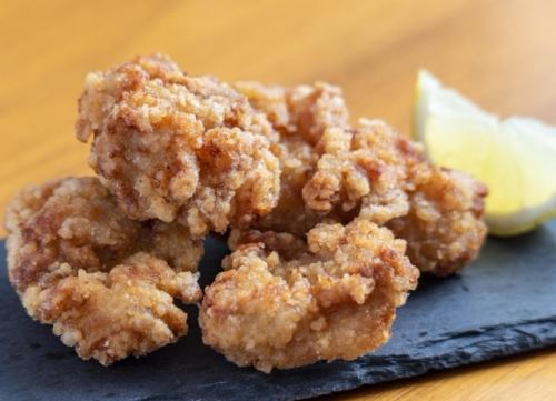 Homemade fried chicken flavored with salt and koji