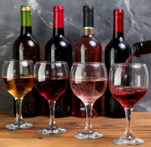 Counter seats only! All-you-can-drink 12 types of wine