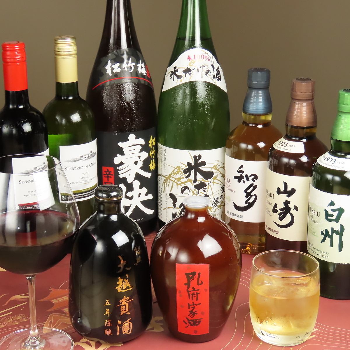 All-you-can-drink for 2,750 yen including tax! Enjoy a wide variety of drinks that go well with your food.