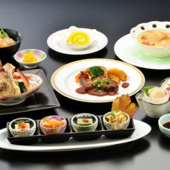 旬の食材をふんだんに使った皇人気のコース☆【和洋中会席】全7品⇒4500円