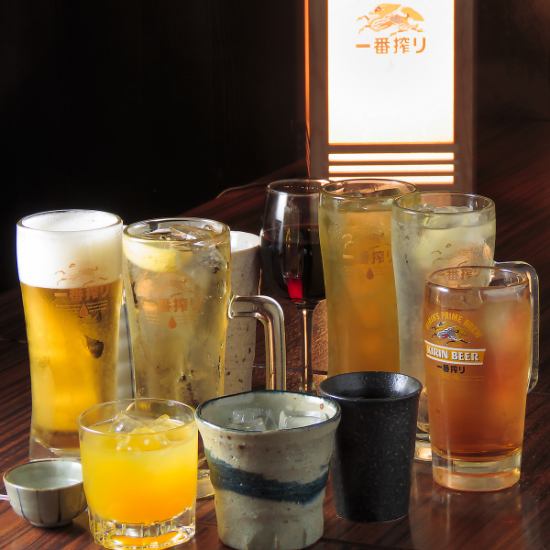 61 types including draft beer! 120 minutes all-you-can-drink premium plan 2000 yen ⇒ 1880 yen