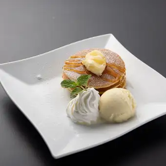 アイスのせパンケーキ