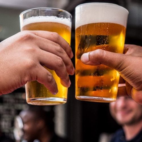 お好みのお酒で乾杯を
