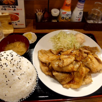 生姜焼定食