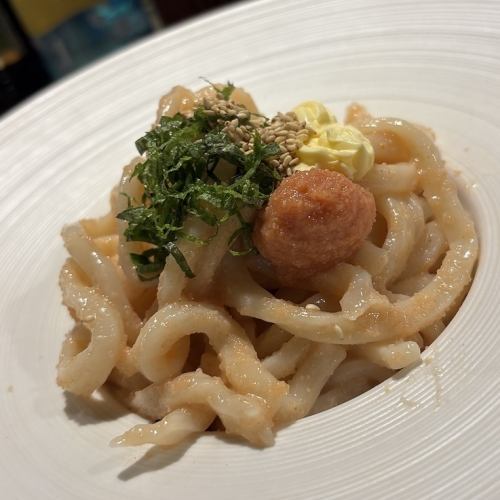 明太子奶油烏龍麵