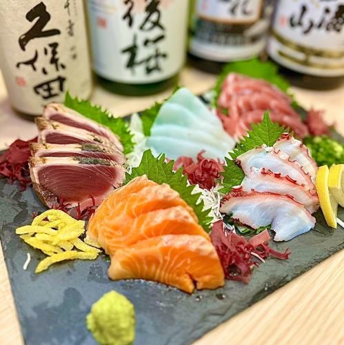 刺身盛り合わせ5種