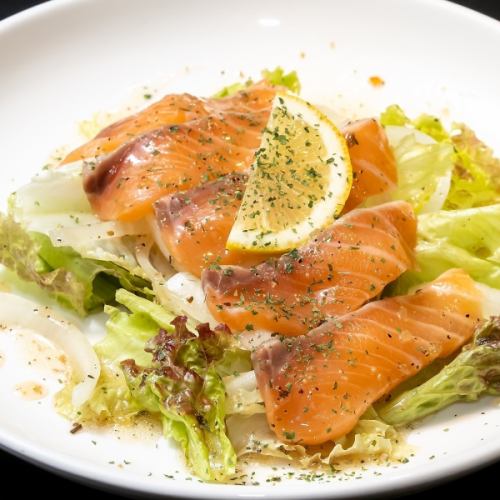 Salmon carpaccio