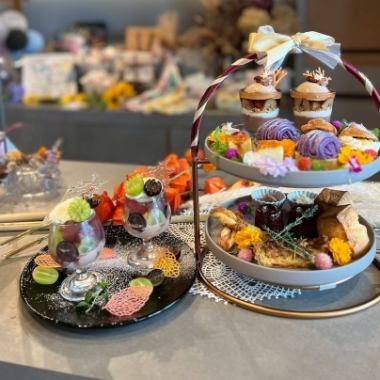 Cafe Nitro's Sweet Potato, Chestnut, Nanjing, and Occasionally Grape Afternoon Tea 2025 6,000 yen [with TF]