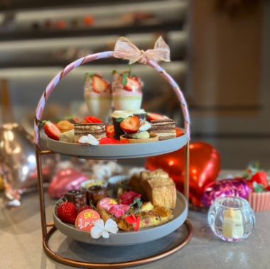 2026年情人節草莓巧克力下午茶（1月21日至3月2日供應），含T.FDX卡，售價6,500日圓