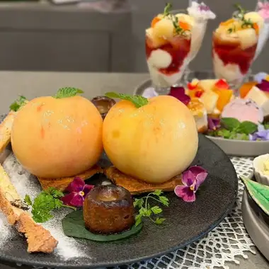 カフェニトロの桃ももモモなアフタヌーンティー2026(7月から9月初旬限定)※T.F付き※