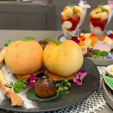 Cafe Nitro's Peach Momo Momo Afternoon Tea 2026 (Limited to July to early September) *Includes afternoon tea*