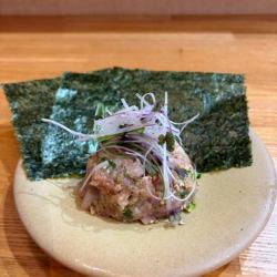 海鮮ピリ辛味噌なめろう