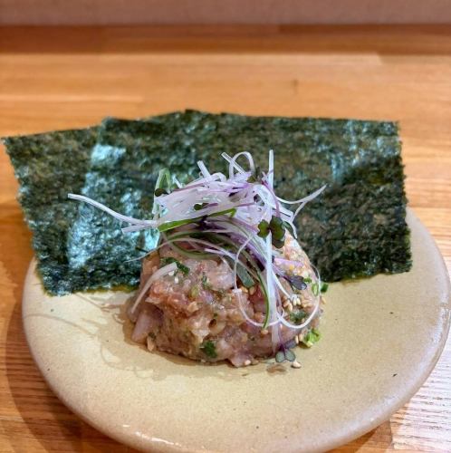 海鮮ピリ辛味噌なめろう